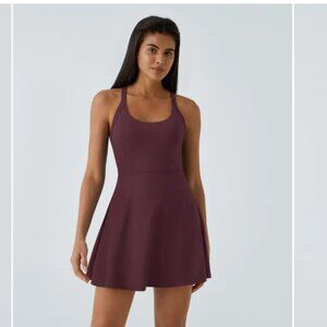 Halara Backless Twisted Flare Dress Easy Peezy Dress